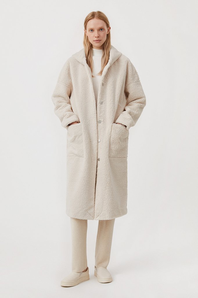 Женское пальто свободного кроя, Модель FAB110228, Фото №1