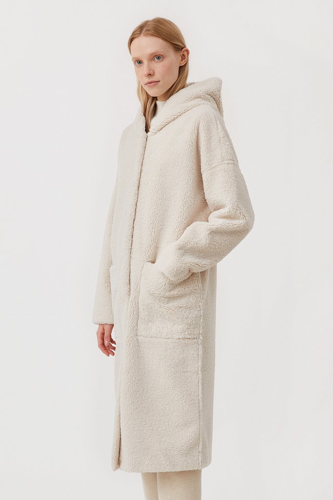 Женское пальто свободного кроя, Модель FAB110228, Фото №3
