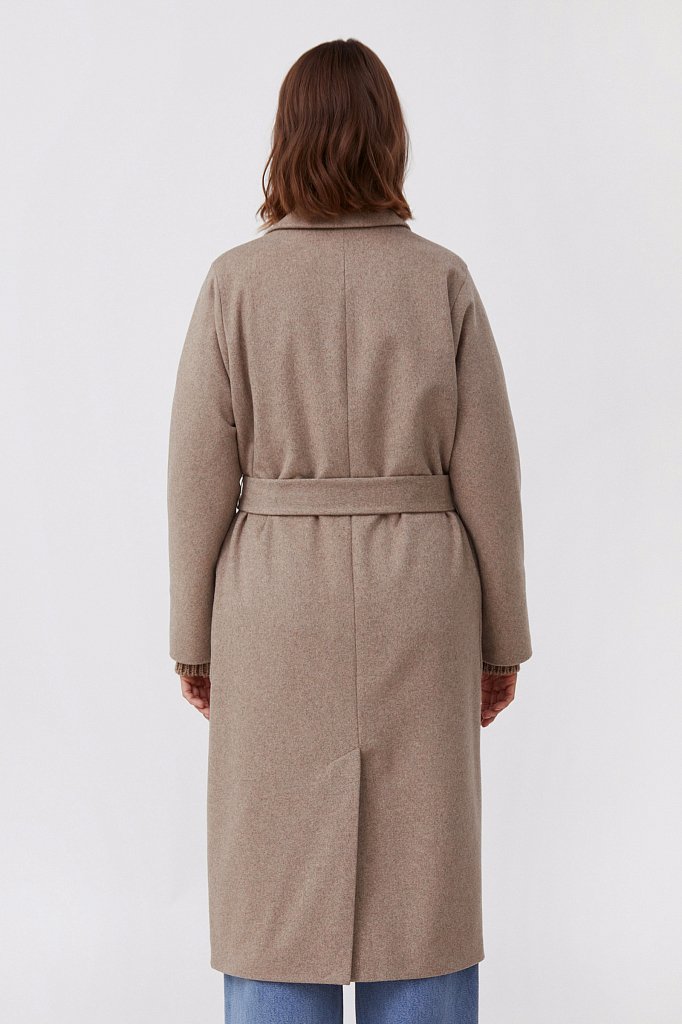 oversize пальто женское с шерстью, Модель FAB11090, Фото №4