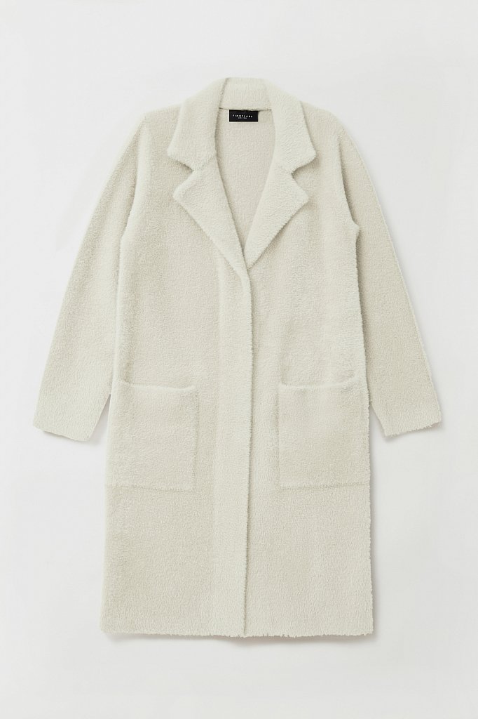 Пальто женское прямого кроя из пряжи с ворсом, Модель FAB11103, Фото №7