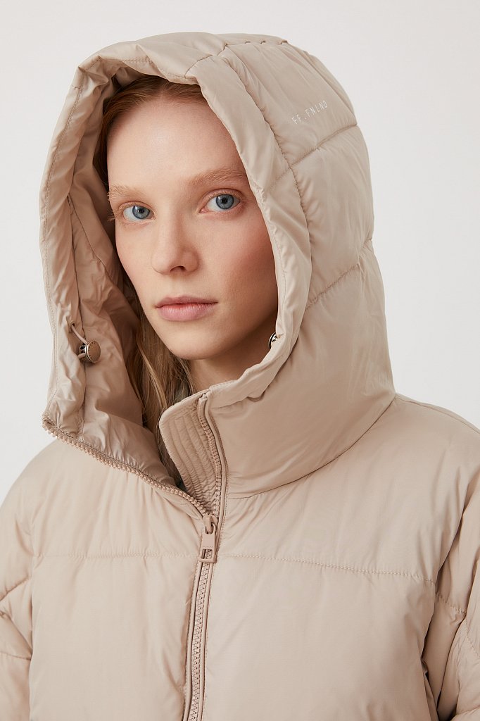Пальто утепленное силуэта трапеция, Модель FAB110151, Фото №6