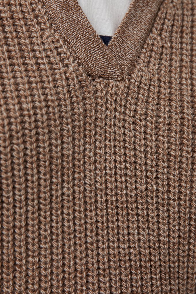 Женский джемпер крупной вязки оверсайз с шерстью, Модель FAB11168, Фото №5