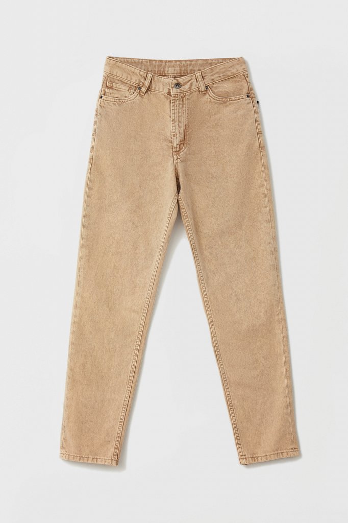 Женские джинсы tapered fit на средней посадке, Модель FAB15003, Фото №6