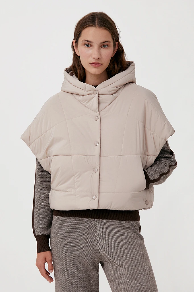 Укороченный женский жилет фасона oversize, Модель FAB110110, Фото №1