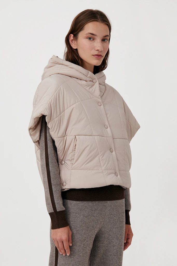 Укороченный женский жилет фасона oversize, Модель FAB110110, Фото №3