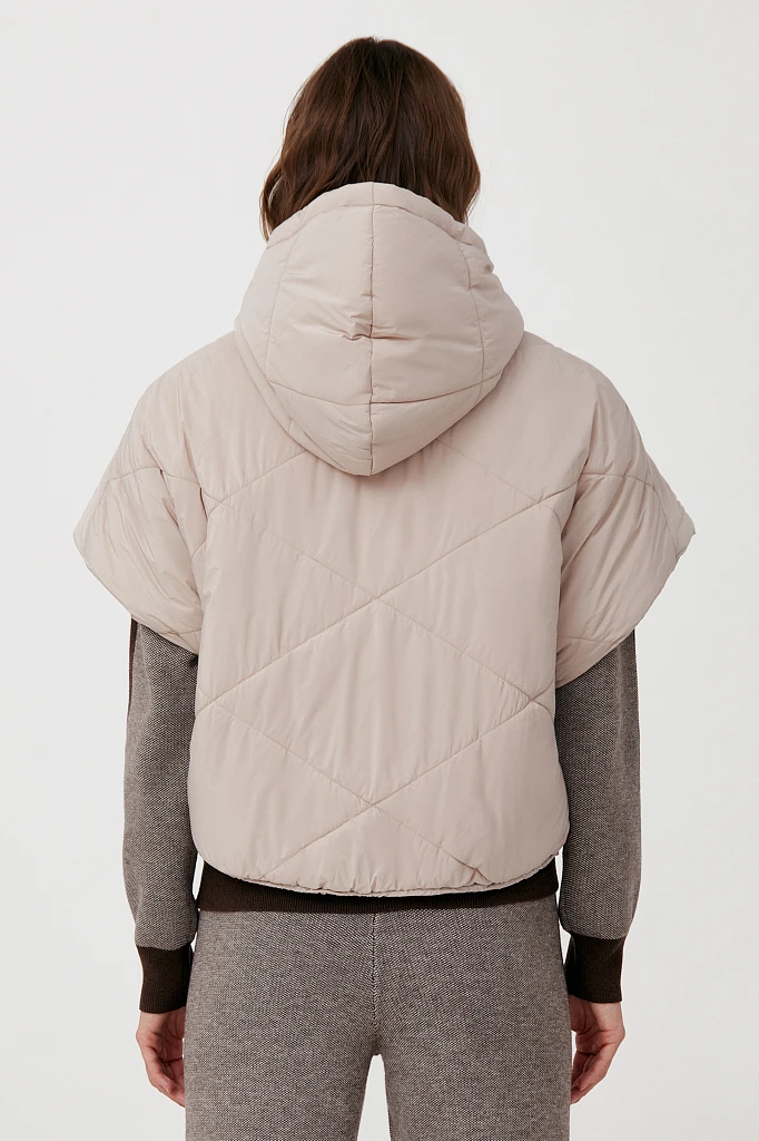 Укороченный женский жилет фасона oversize, Модель FAB110110, Фото №4