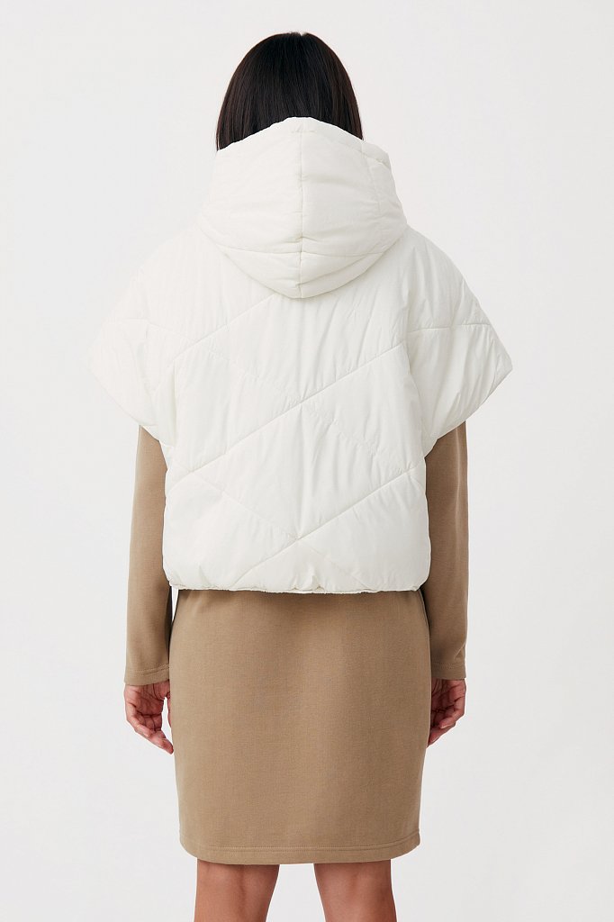 Укороченный женский жилет фасона oversize, Модель FAB110110, Фото №4