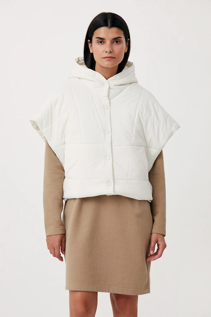 Укороченный женский жилет фасона oversize, Модель FAB110110, Фото №1