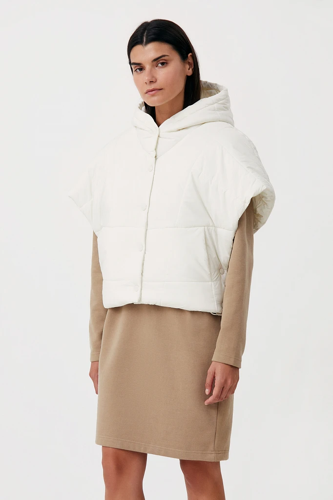 Укороченный женский жилет фасона oversize, Модель FAB110110, Фото №3
