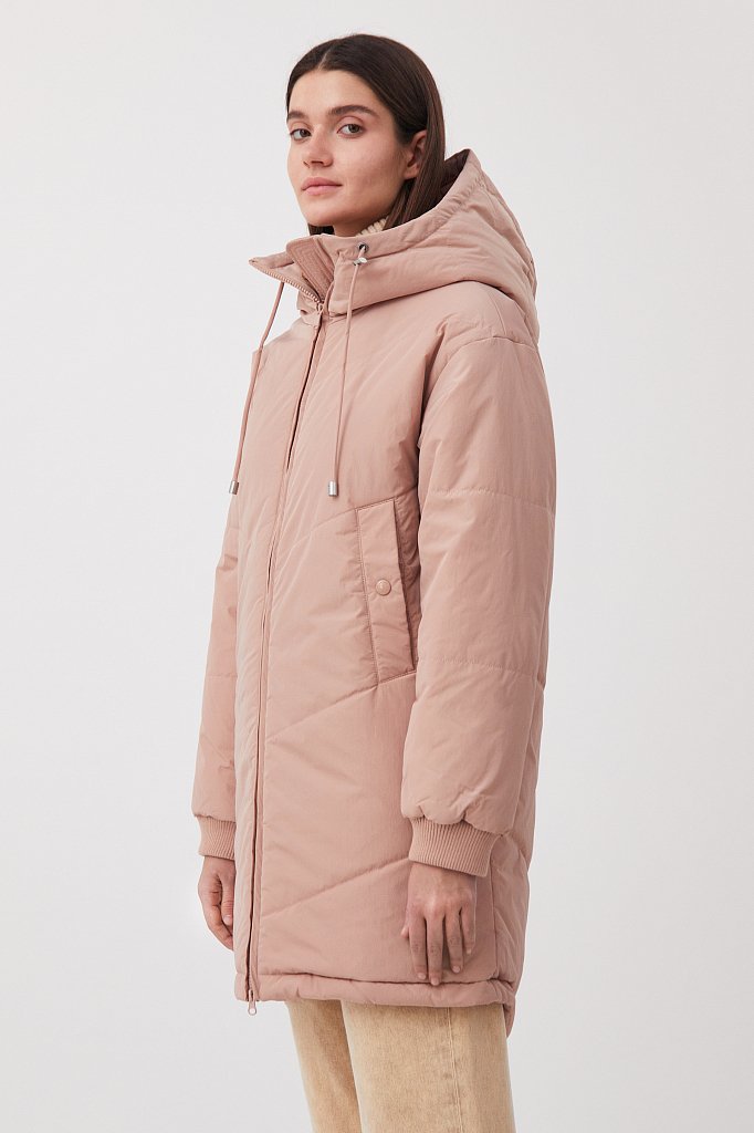 Пальто утепленное прямого силуэта, Модель FAB110102, Фото №3