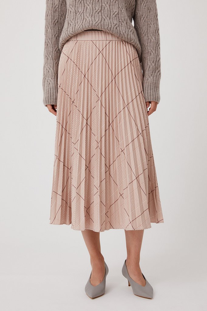 плиссированная женская юбка с принтом, Модель FAB110121, Фото №2