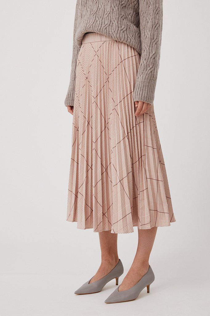 плиссированная женская юбка с принтом, Модель FAB110121, Фото №3