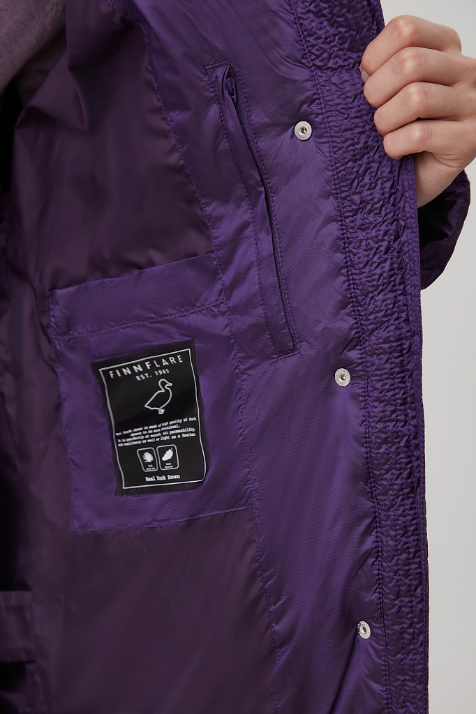 Куртка утепленная широкого силуэта, Модель FAB11051, Фото №4