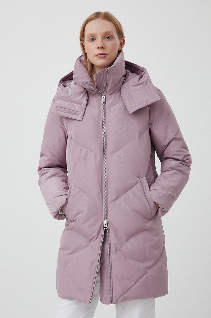 Пальто утепленное прямого силуэта, Модель FAB11013, Фото №1