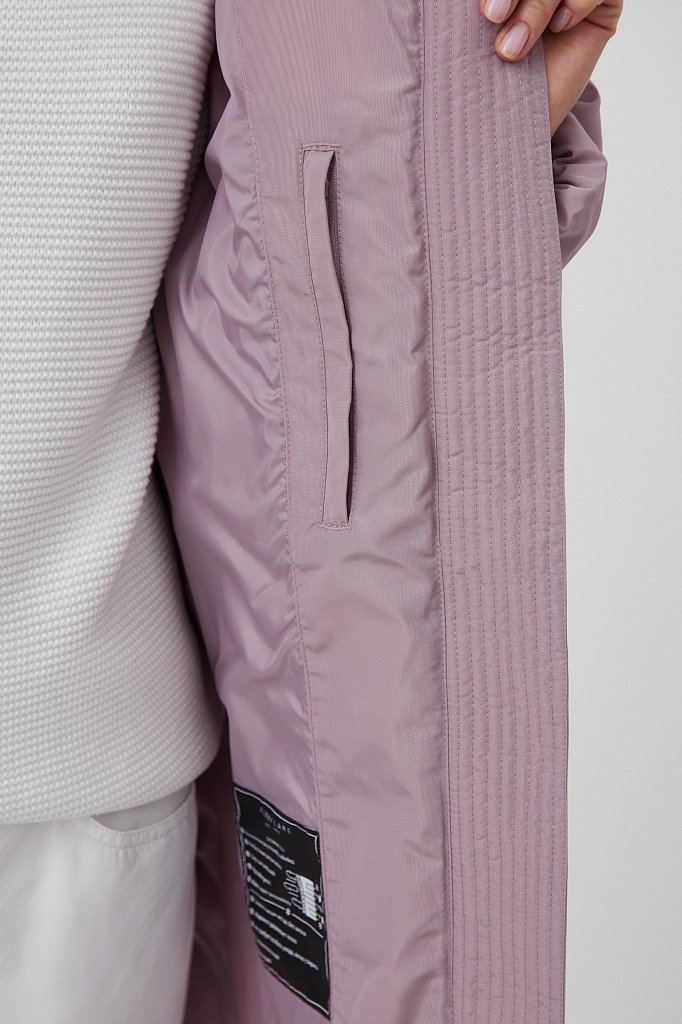 Пальто утепленное прямого силуэта, Модель FAB11013, Фото №4