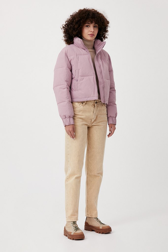 Куртка утепленная с воротником-стойкой, Модель FAB11065, Фото №2