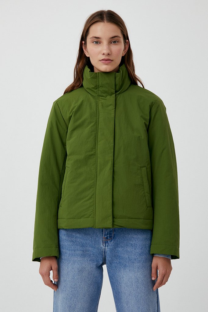 Куртка утепленная с воротником-стойкой, Модель FAB110193, Фото №1