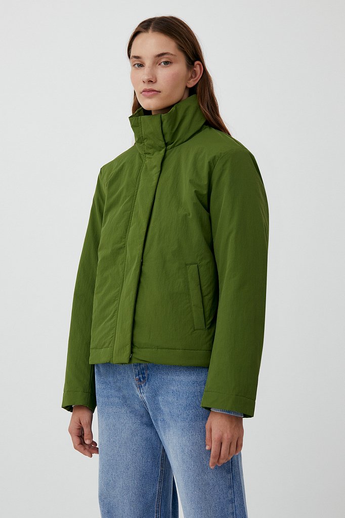 Куртка утепленная с воротником-стойкой, Модель FAB110193, Фото №3