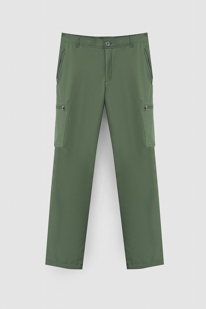 Утепленные мужские брюки с резинкой на поясе, Модель FAB210102, Фото №6