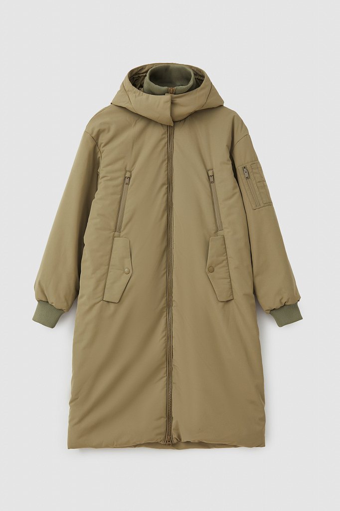 Утепленное пальто, Модель FAB11008, Фото №8