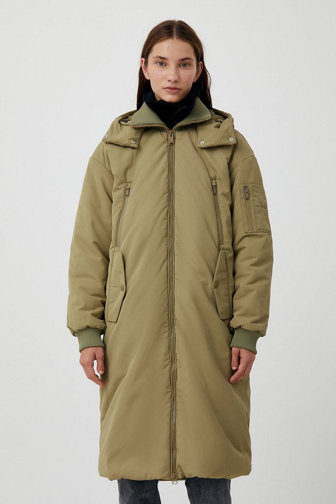 Утепленное пальто, Модель FAB11008, Фото №1
