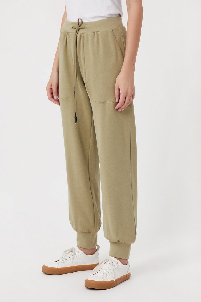 Женские брюки на резинке с манжетами по низу, Модель FAB110178, Фото №3