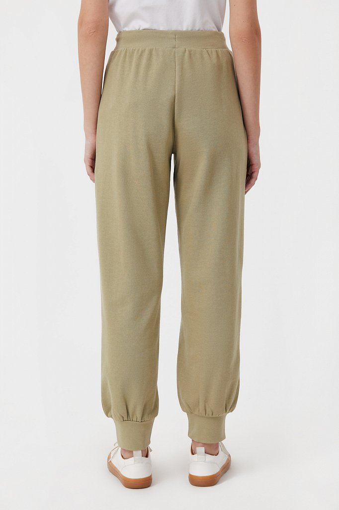 Женские брюки на резинке с манжетами по низу, Модель FAB110178, Фото №4