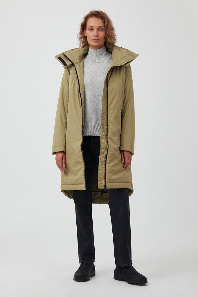 Пальто утепленное А-силуэта, Модель FAB110216, Фото №2