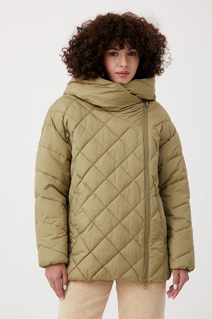 Утепленная женская куртка прямого силуэта, Модель FAB110223, Фото №1