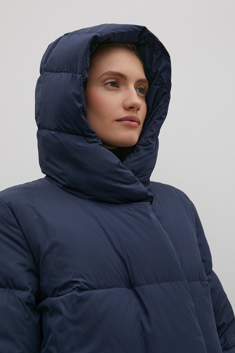 Пуховое пальто с капюшоном, Модель FAC110102, Фото №7