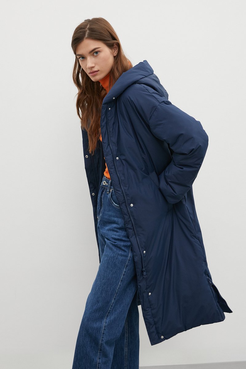 Утепленное пальто с капюшоном, Модель FAC11019, Фото №3
