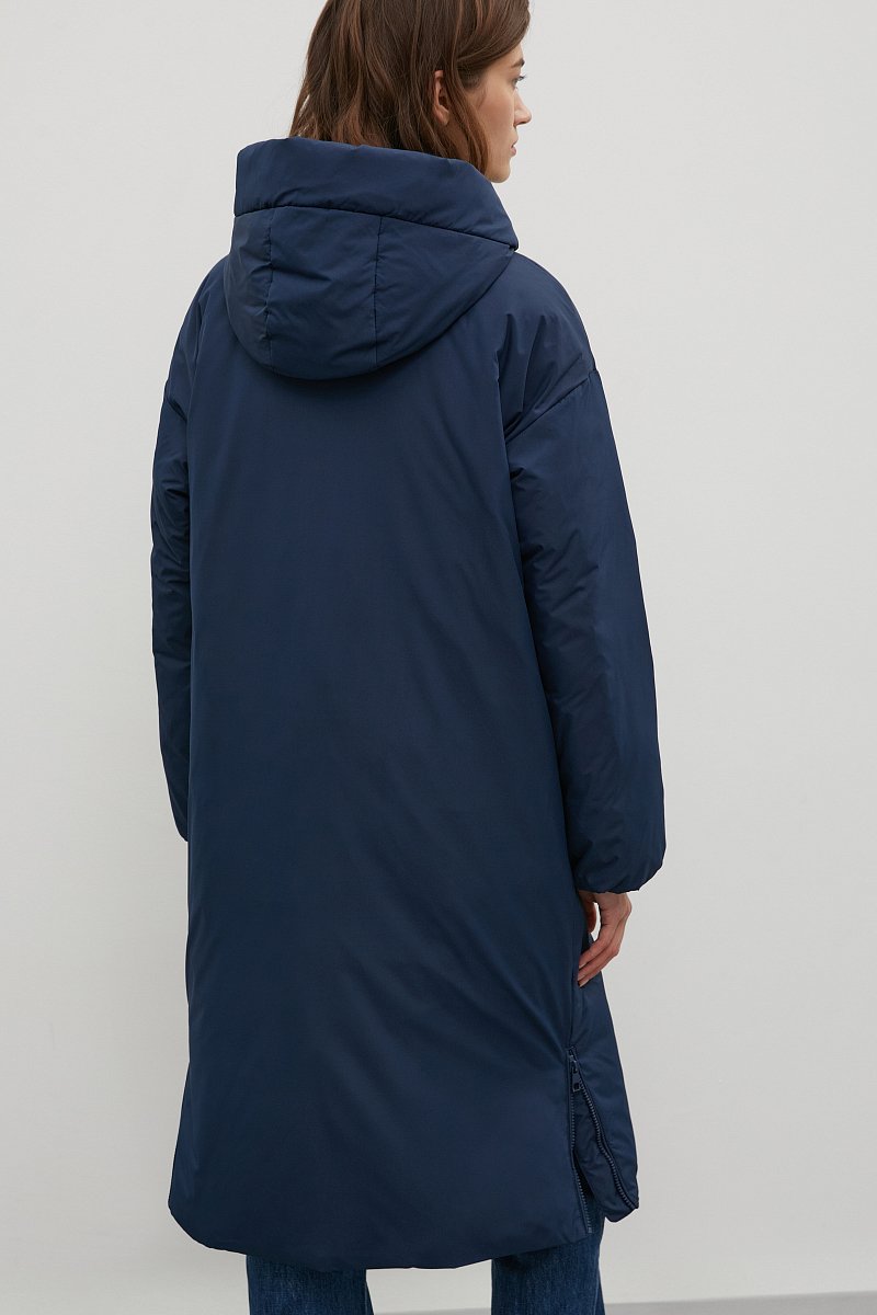 Утепленное пальто с капюшоном, Модель FAC11019, Фото №4