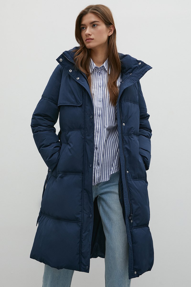 Утепленное пальто с капюшоном, Модель FAC11027, Фото №1