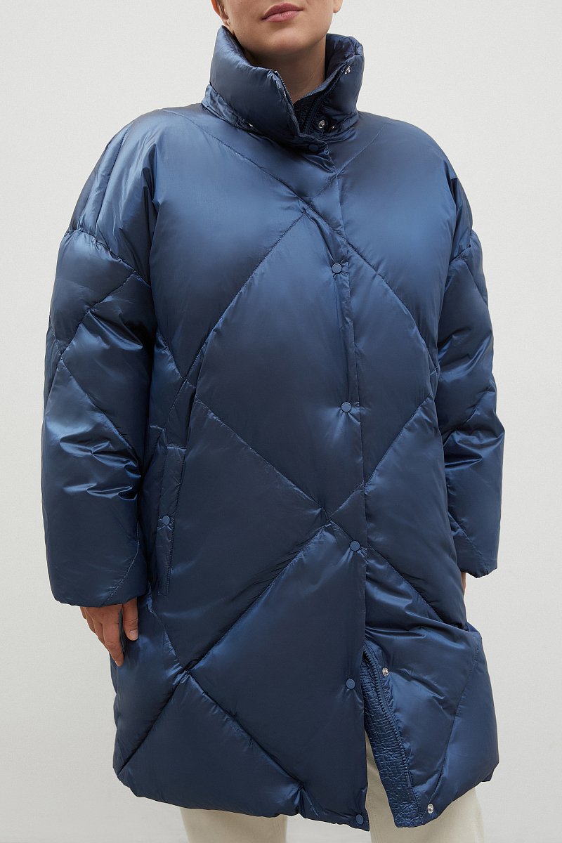 Пуховое пальто с капюшоном, Модель FAC11096, Фото №3