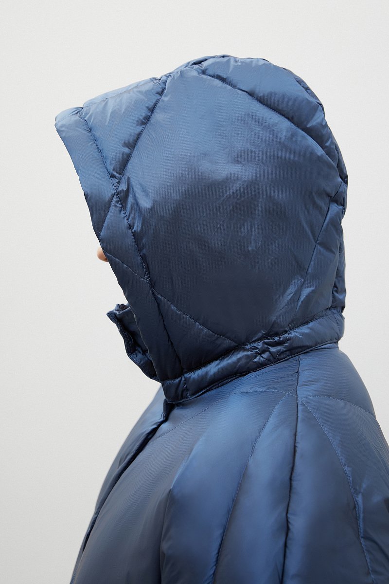 Пуховое пальто с капюшоном, Модель FAC11096, Фото №8