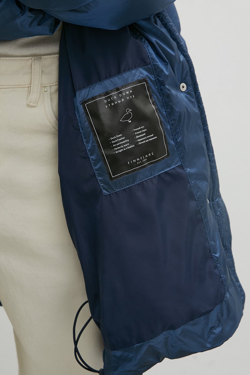 Пуховое пальто с капюшоном, Модель FAC11096, Фото №6