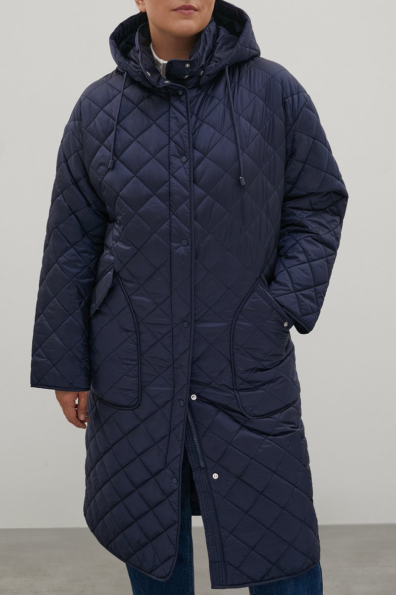 Стеганое утепленное пальто, Модель FAC12027B, Фото №3