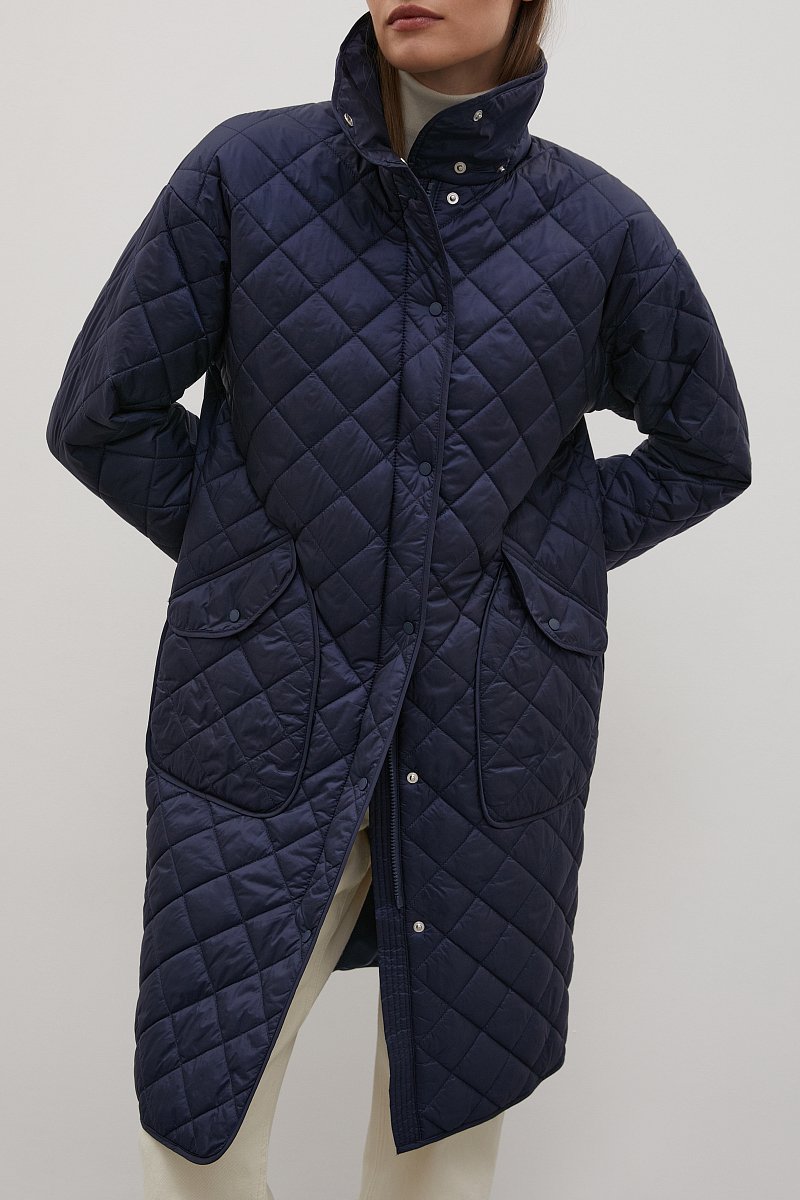 Стеганое утепленное пальто, Модель FAC12027, Фото №3