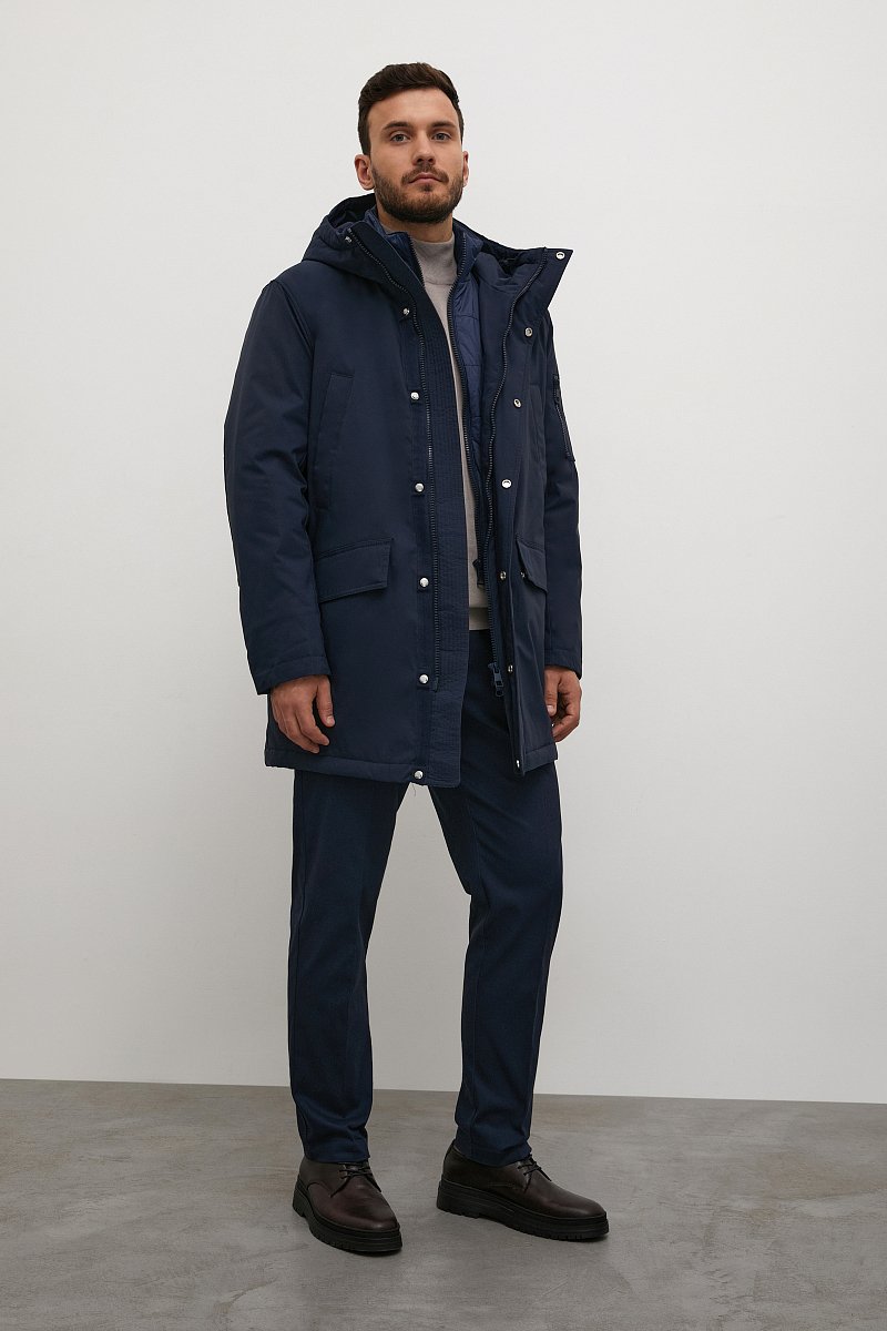 Утепленное пальто с капюшоном, Модель FAC21002, Фото №2