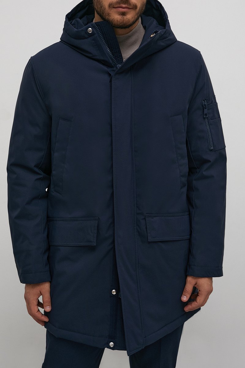 Утепленное пальто с капюшоном, Модель FAC21002, Фото №3