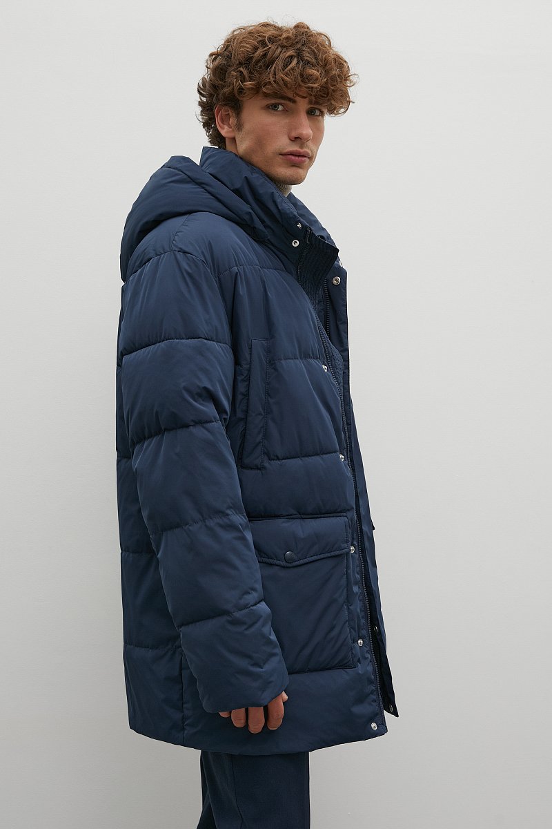 Утепленное пальто с капюшоном, Модель FAC21005, Фото №4