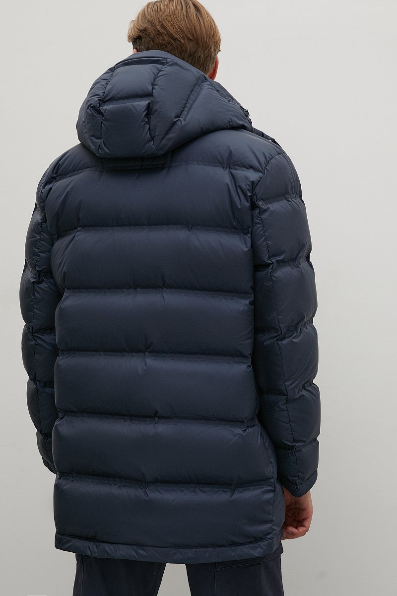 Пуховое пальто  с капюшоном, Модель FAC21032, Фото №5