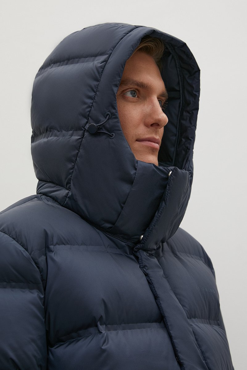 Пуховое пальто  с капюшоном, Модель FAC21032, Фото №7