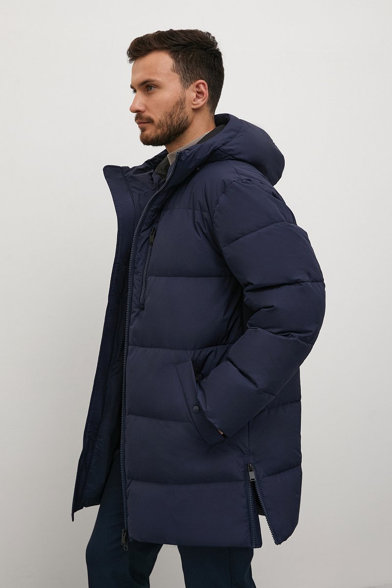 Пуховое пальто с капюшоном, Модель FAC22014, Фото №4