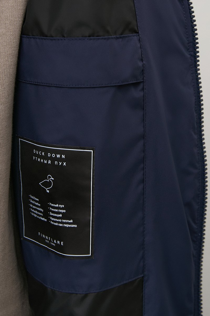 Пуховое пальто с капюшоном, Модель FAC22014, Фото №7