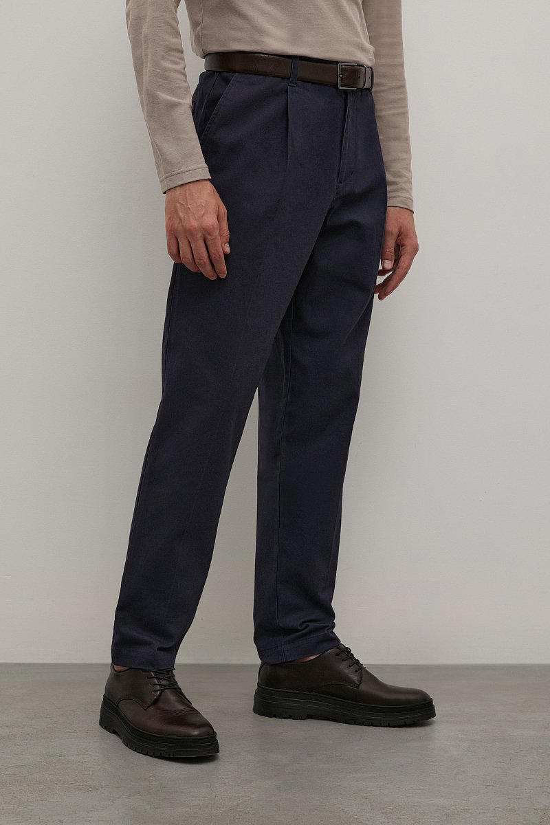 Хлопковые брюки с защипами, Модель FAC22025, Фото №4