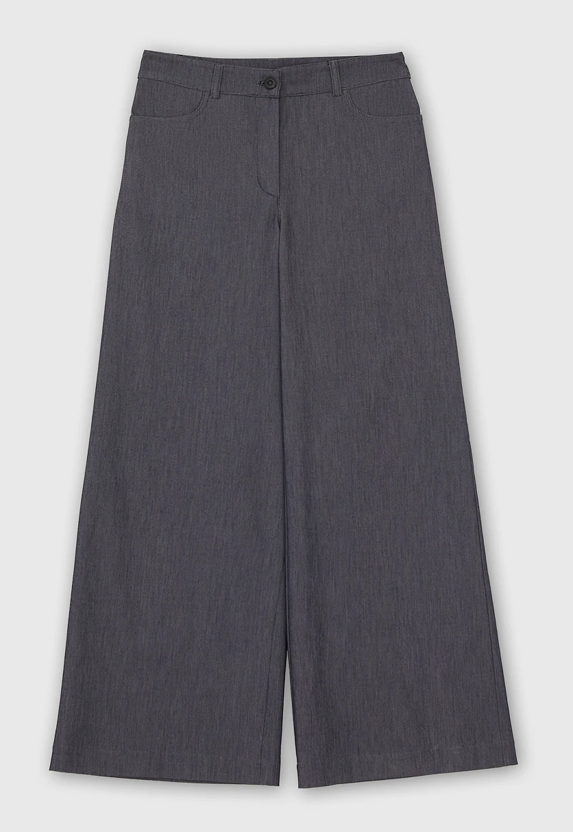 Джинсы wide leg с эластаном, Модель FAC51051, Фото №6