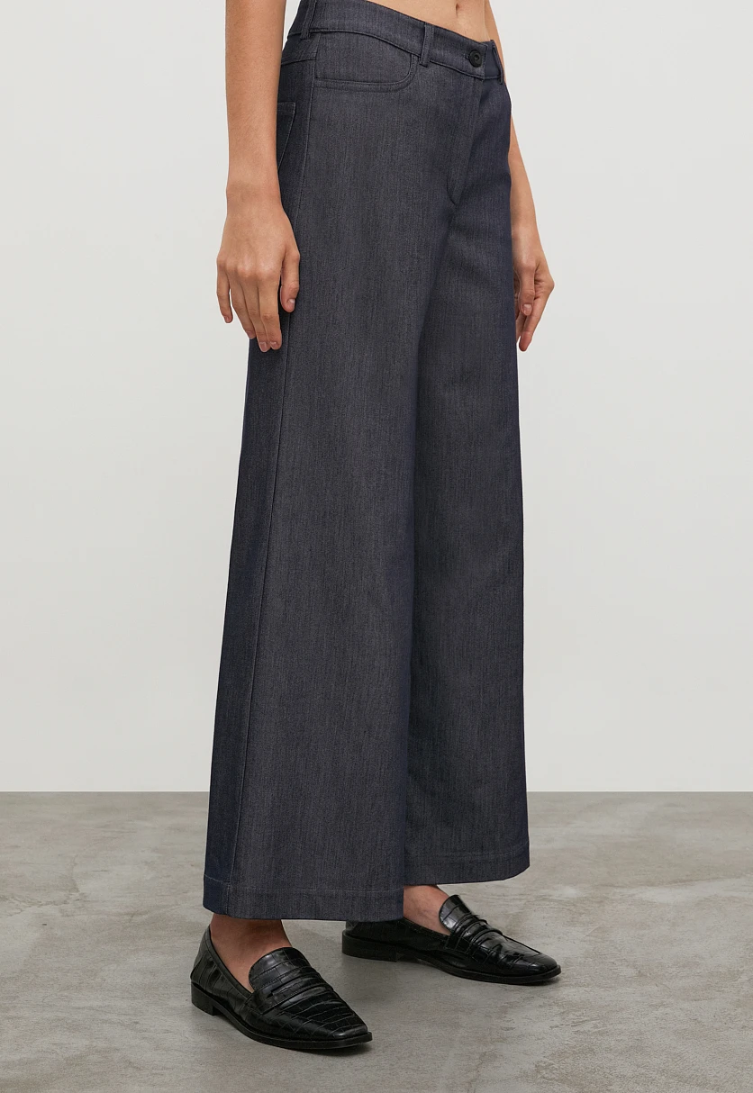 Джинсы wide leg с эластаном, Модель FAC51051, Фото №3