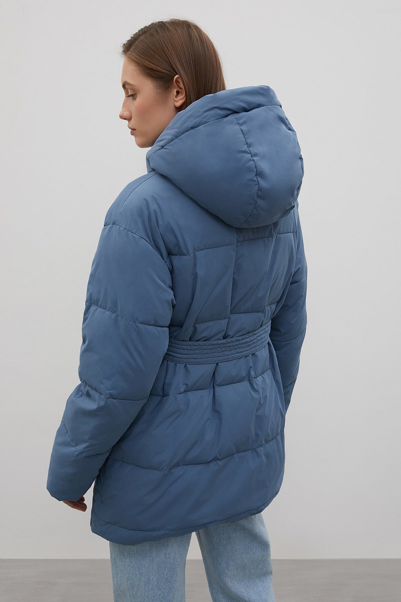 Утепленное пальто с поясом, Модель FAC13001, Фото №5