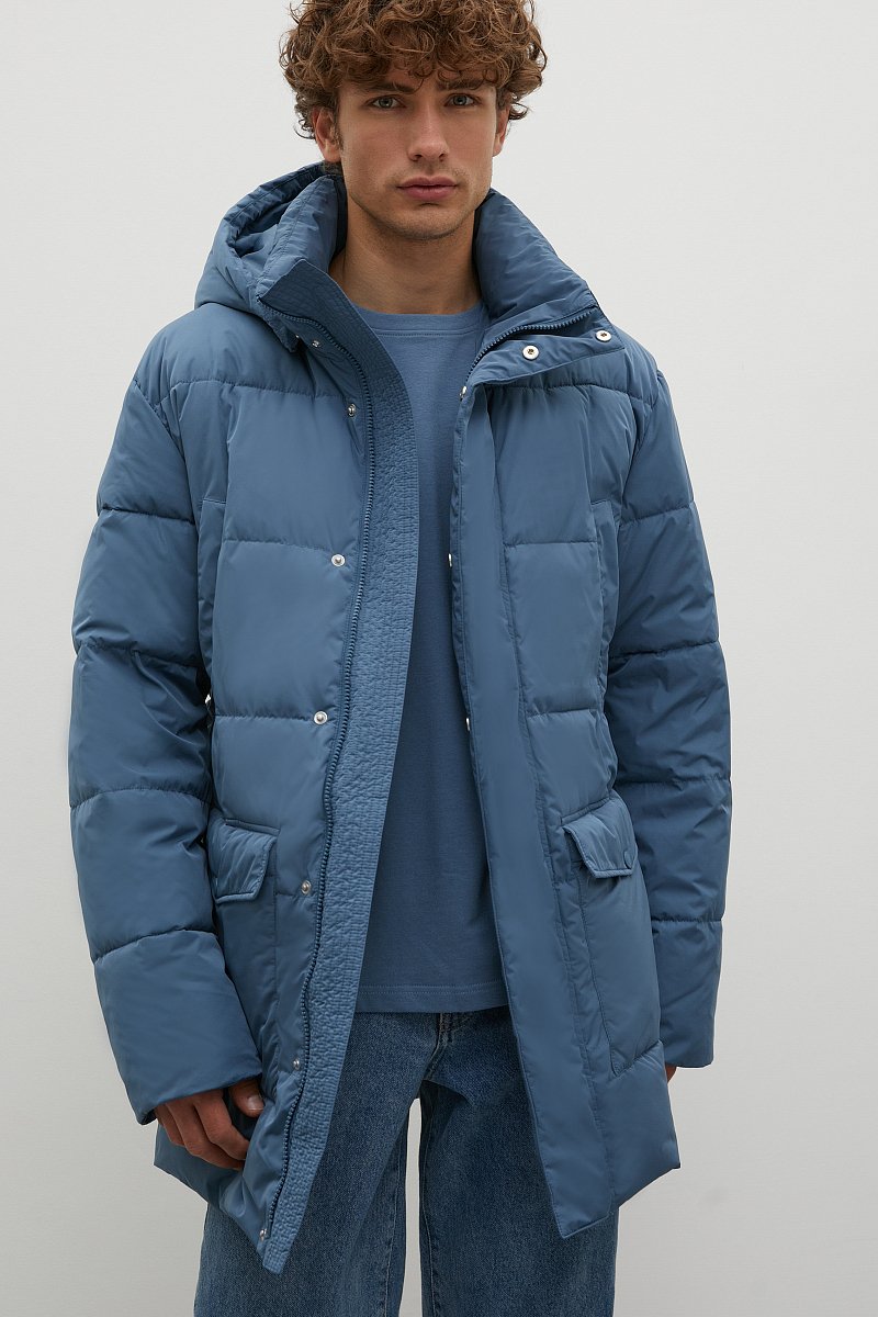 Утепленное пальто с капюшоном, Модель FAC21005, Фото №1